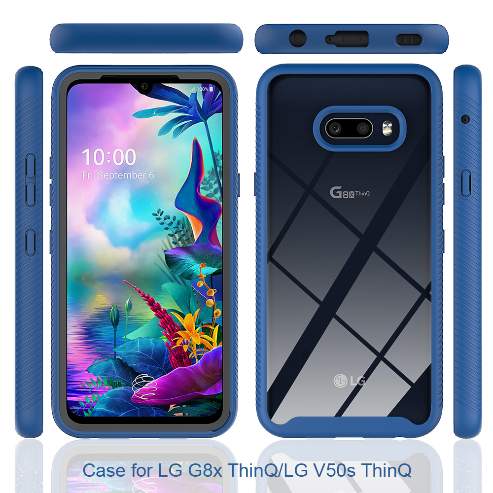 Dành Cho LG G8X ThinQ Full Body Hybrid Chống Trầy Xước Vỏ Bảo Vệ Giáp Chống Sốc