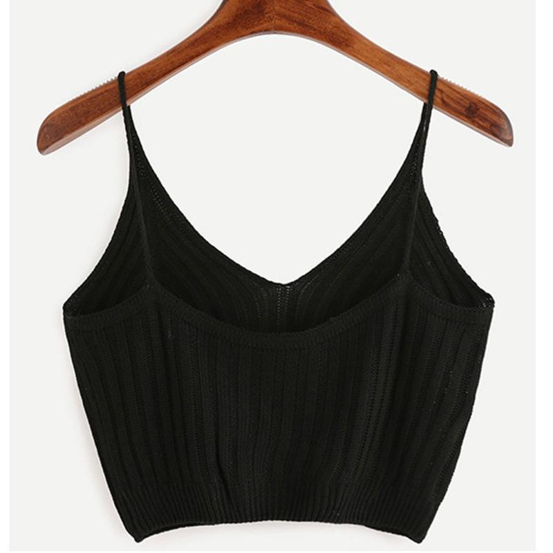 Áo Croptop 2 Dây Màu Trơn Quyến Rũ Cho Nữ