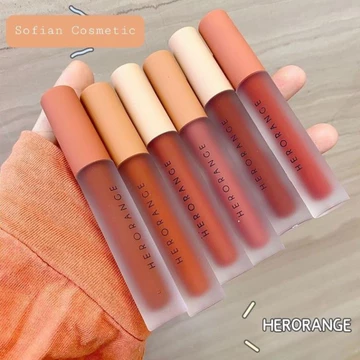 HERORANGE - Son kem lì nội địa Trung Herorange Twilight Light Milkshake Velvet không trôi, siêu lì, siêu mịn mượt 👄