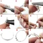 Unstop * Dây nhôm kim loại bạc thực tế Dây nhôm Anodized linh hoạt cho nghệ thuật DIY