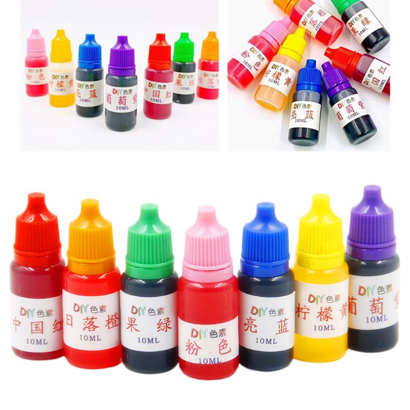 Mực Nhuộm Màu Trang Trí Resin / Resin 7 Màu Tùy Chọn