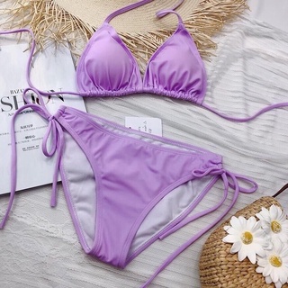 Bikini Tam Giác 2 Mảnh Màu Tím Khoai Môn - Bikinistore Bộ Sưu Tập Đồ Bơi Nữ