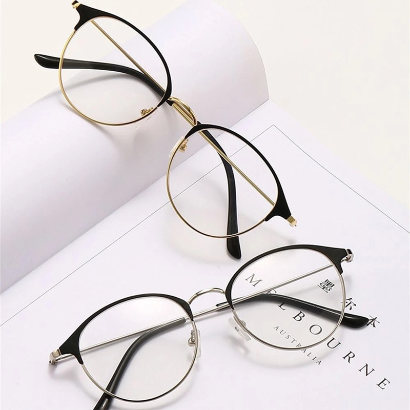 Kính cận thời trang Unisex mắt tròn NOBITA độc đáo trẻ trung mẫu mới nhất 2022 đẹp giá rẻ nhiều màu sắc HANASO 029