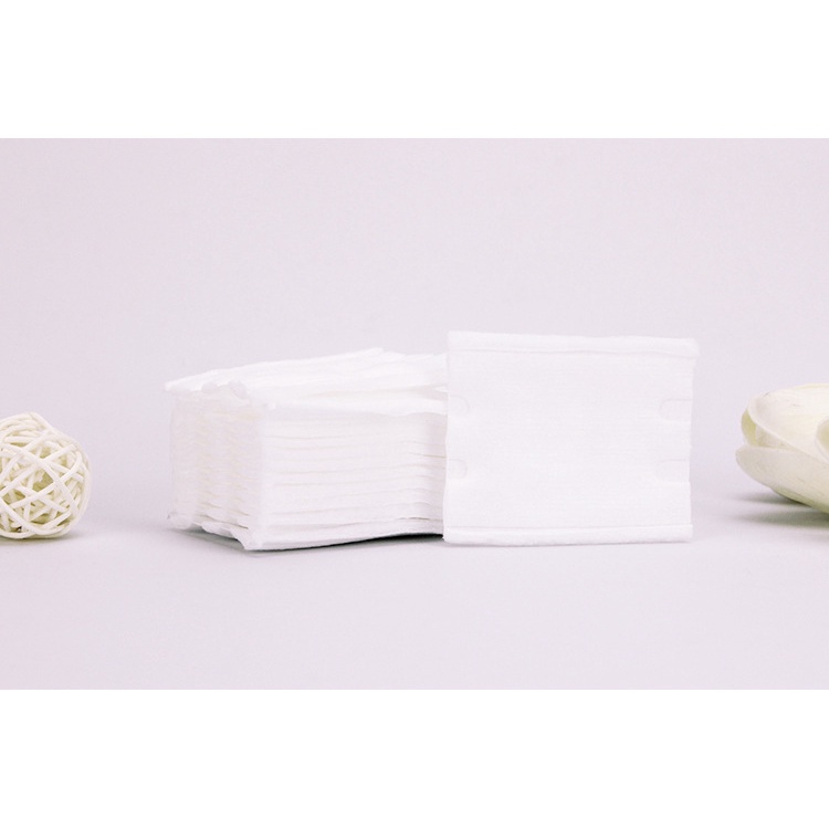Bông tẩy trang 200 miếng cotton pads 3 lớp mềm mịn nội địa trung túi khóa zip tiện lợi