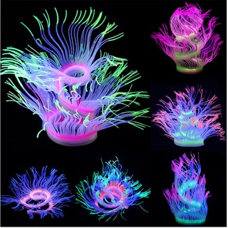San Hô silicone polychrome Trang Trí Bể Cá