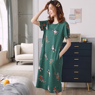 Váy Baju Tidur mickey Bộ Đồ Ngủ Nữ Plus Kích Thước Sữa Lụa Bộ Đồ Ngủ Đồ Ngủ Bộ Đồ Ngủ Bộ Đồ Ngủ Váy Ngủ