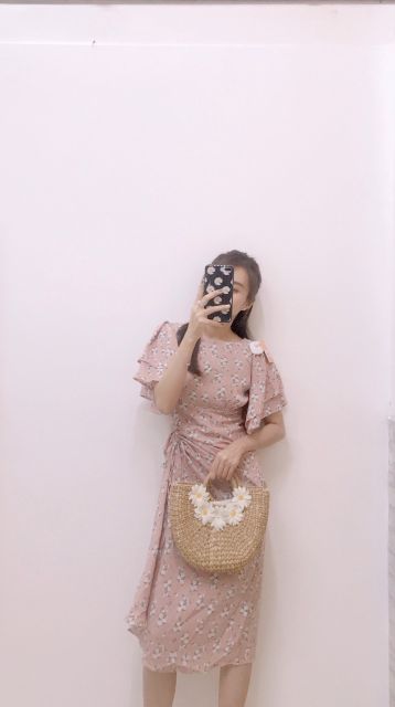 ĐẦM MAXXI DÁNG DÀI HỌA TIẾT HOA LÁ XINH TƯƠI CHO CHỊ EM DIỆN XUỐNG PHỐ