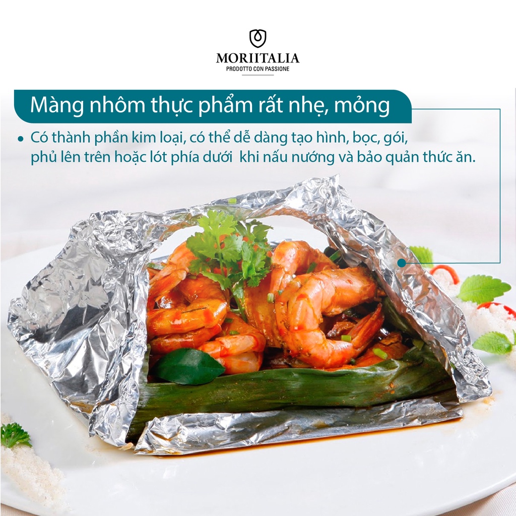 Ảnh Màng nhôm bọc thực phẩm ANNAPURNA, 100% Nhôm lá mỏng không tạp chất - Moriitlia 2