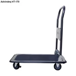 Xe đẩy hàng 4 bánh gấp gọn chở 170kg nhập khẩu Advindeq HT-170, Sàn sắt phủ hammertonne chống gỉ xước - BH 1 năm — ảnh 8