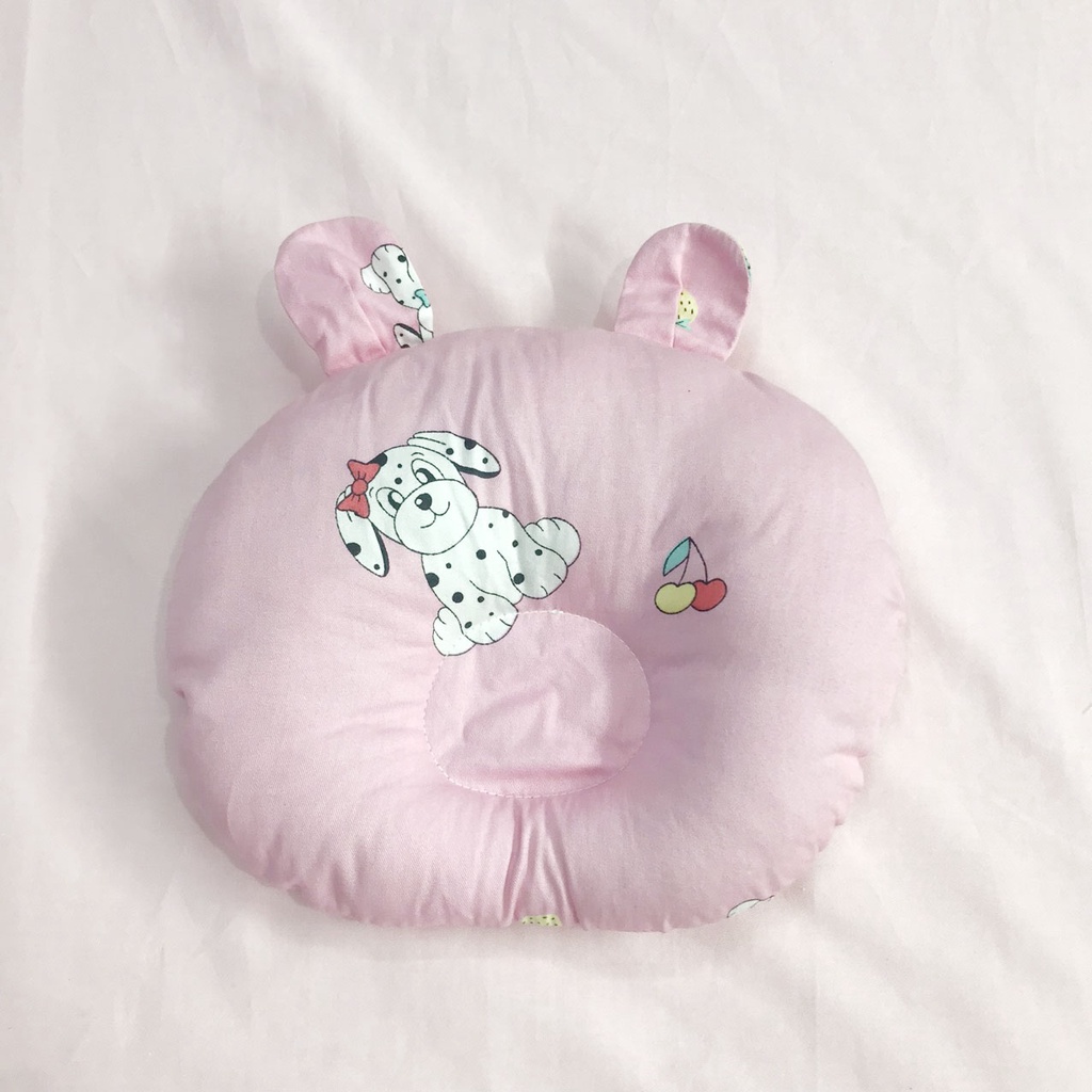 Ảnh Gối Lõm Chống Méo Đầu Hình Tròn GOLDCAT GT Chất Vải Cotton Lõi Bông Êm Cho Trẻ Từ 0-12 Tháng 4
