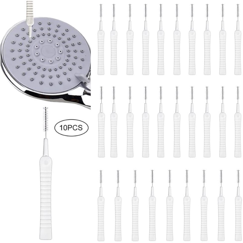 Set 10 Cọ Vệ Sinh Đầu Vòi Hoa Sen Mini Đa Năng Chống Tắc Nghẽn Lỗ Thoát Nước Nhà Tắm