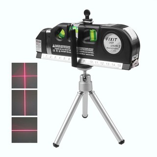 Mức Laser Hồng Ngoại 4 Trong 1 Với Chân Máy Ngang Dọc Băng Laser Chữ Thập Với Băng Đo 2.5m Đa Năng Mức Laser Dụng Cụ