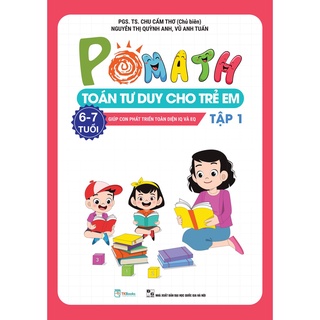Sách - Combo Pomath Toán tư duy cho trẻ em 6 - 7 tuổi - Giúp con phát triển toàn diện IQ và EQ