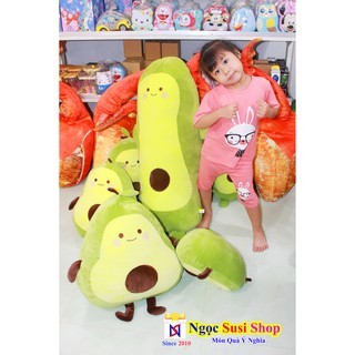 [ Giá Cực Sốc] Thú Nhồi Bông Gối Ôm Gấu Bông Trái Bơ Siêu To Khổng Lồ Siêu Cao Cấp - Bán Lẻ Giá Sỉ