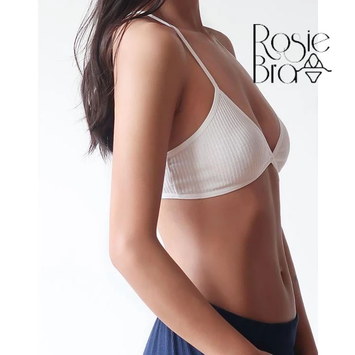 Áo Bralette Cotton Siêu Mỏng Dây Chéo Không Móc, Áo Lót Không Gọng Không Đệm Mềm Mịn Tự Nhiên Cá Tính B246 l Rosie Bra