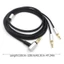 Dây cáp micro tai nghe BTM 3 5mm đến 2 5mm dài 1 2M cho HD202 HD477 HD497