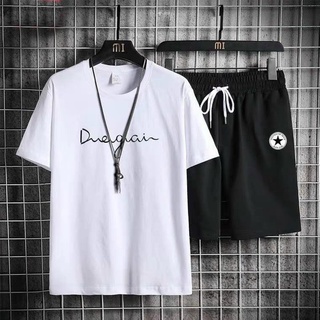 Đồ Bộ Thể Thao Nam 💎 FREESHIP 💎 Cộc Tay Mặc Nhà Co Giãn 4 Chiều 4 Màu DUEGAIN L1