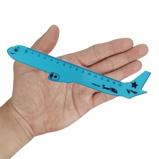 Thước Smartkids máy bay ngộ nghĩnh SK-RL1003, Dành cho học sinh và sinh viên. Nhựa dẻo bền, màu sắc bắt mắt