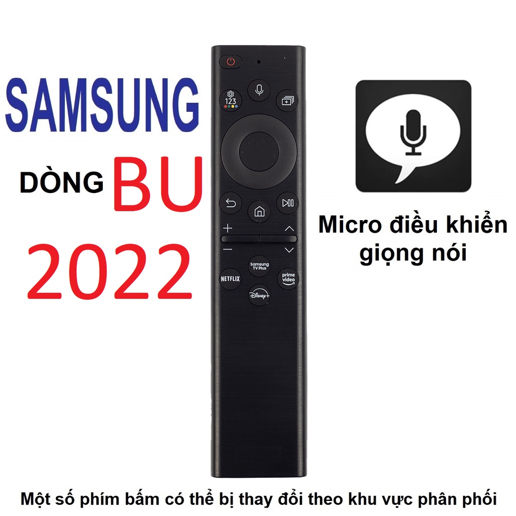 Remote điều khiển tivi SAMSUNG dòng BU giọng nói micro (MODEL 2022 ...