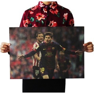 Poster hình cầu thủ bóng đá Ronaldo Messi Neymar dùng trang trí