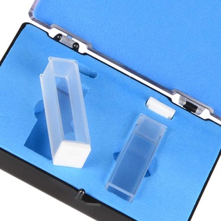 Cuvette thạch anh, Máy quang phổ Cuvettes Chiều dài đường đi 10 mm, Chiều cao 45mm, Dung tích 3,5 ML - 2 CÁI