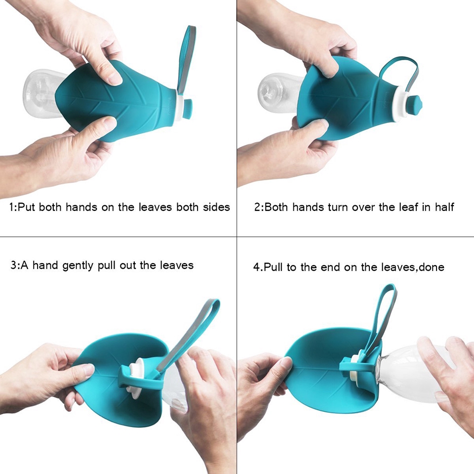 580ml Pet Dog Feeder Cat Tray Uống nước ngoài trời Đồ dùng cho thú cưng