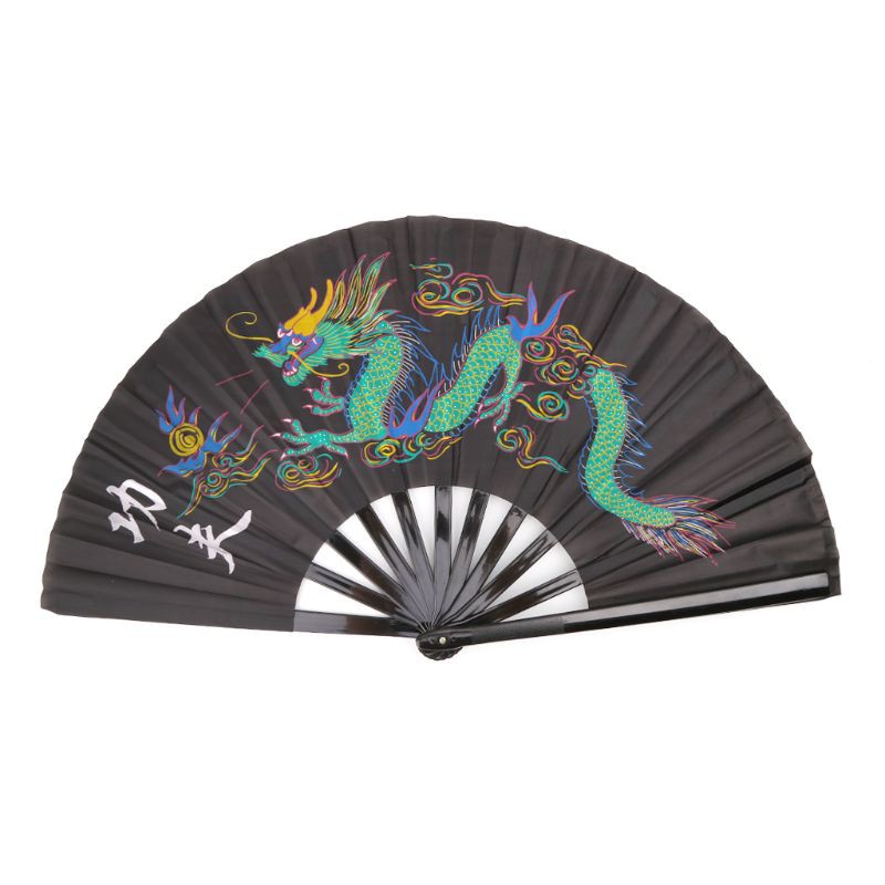 Quạt Xếp Biểu Diễn Võ Thuật Trung Hoa Thái Cực Quyền Tai Chi Kung Fu 33 cm