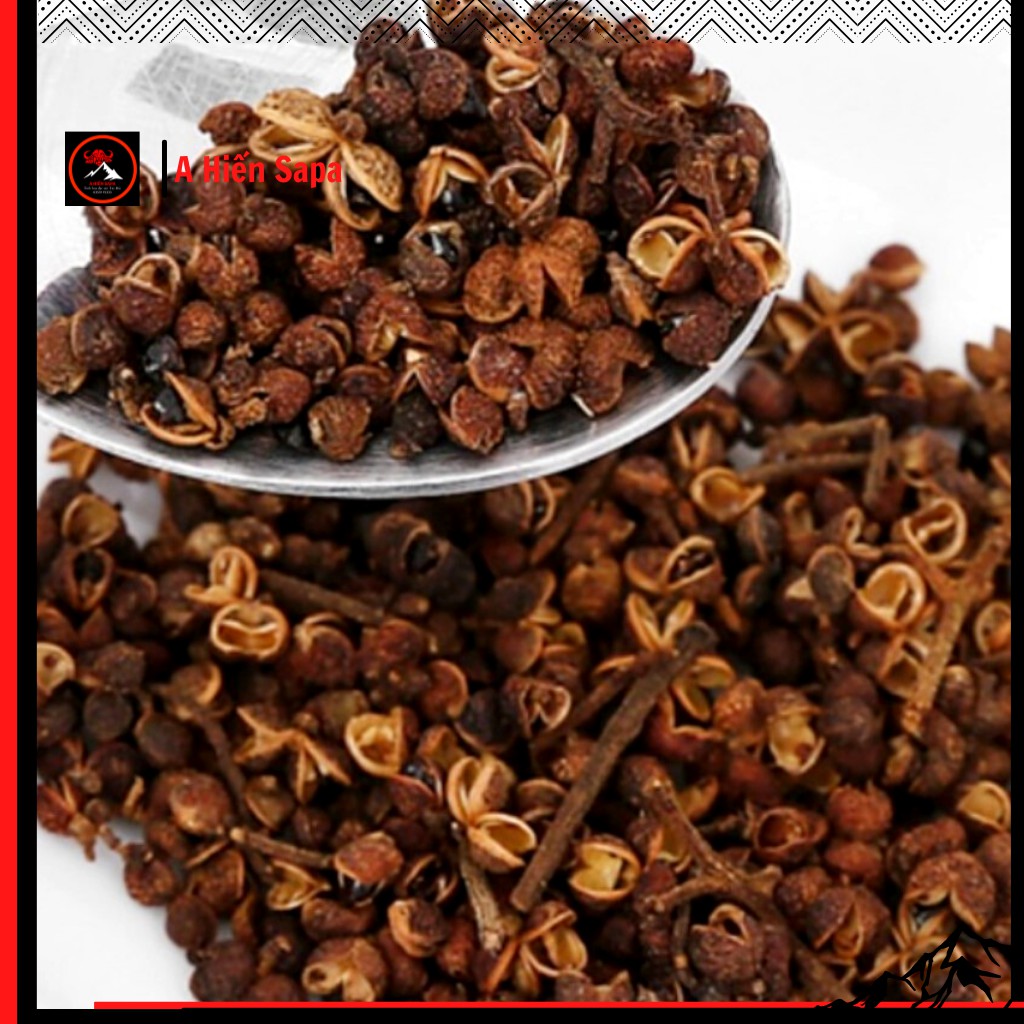 Hạt mắc khén rừng loai đặc biệt gói 500 gr, hạt già to, ướp gia vi nướng và pha đồ chấm có vị tê tê