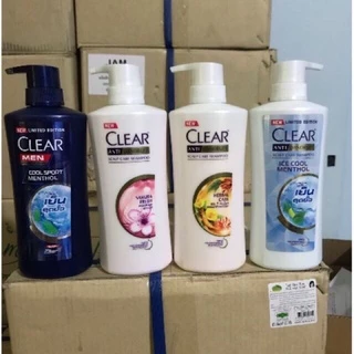 (Mẫu Mới) Dầu gội đầu CLEAR 450ml-480ml cao cấp các mùi-Thái Lan