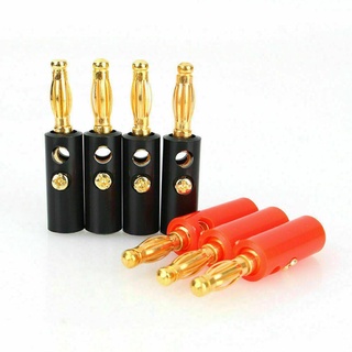 ADDOM Đầu Nối Loa Banana Plugs Mạ Vàng 4mm - Bộ Chuyển Đổi Âm Thanh Chất Lượng Cao Cho Hệ Thống Loa, Không Cần Hàn