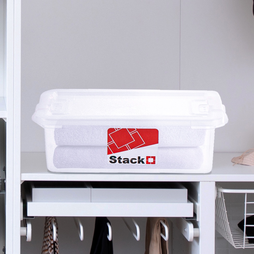 HomeBase STACKO Thùng nhựa đựng đồ đa năng có nắp đậy Thái Lan 6L ...