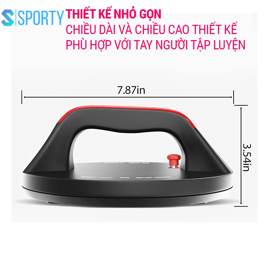 Ảnh Bộ 2 khung chống đẩy xoay 360 độ SPORTY, thanh hít đất tập bụng và cánh tay chất liệu ABS YGW44 4