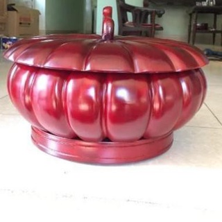 (NEW) KHAY ĐỰNG BÁNH MỨT KẸO CAO CẤP GỖ HƯƠNG NGUYÊN KHỔI QUẢ BÍ - SIZE TO ( ẢNH THẬT 100%)