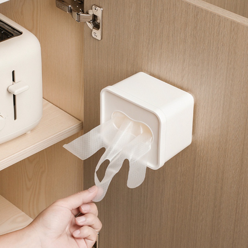 Hộp Đựng Găng Tay / Túi Rác Dùng Một Lần Bằng Nhựa Gắn Tường Tiện Lợi