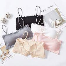 💖 MẶC THICH 💖 Áo Bra Gân Tăm Viền Ren Cài sau