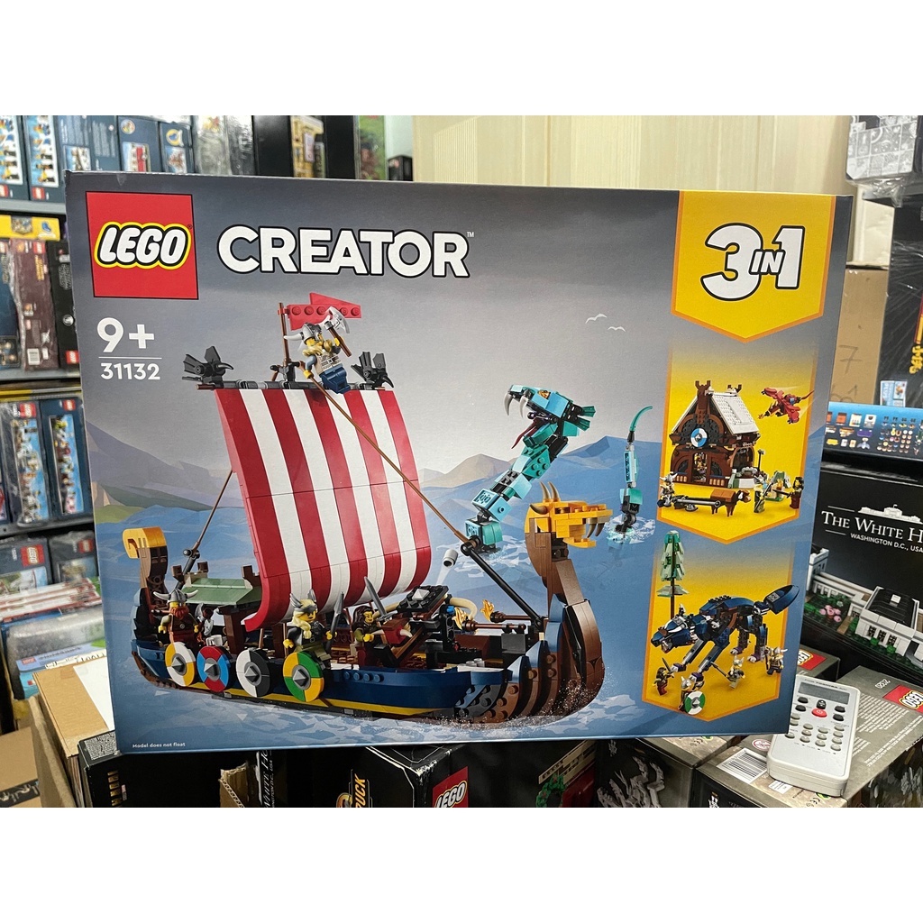 [CÓ SẴN] LEGO 31132 - Creator - Viking Ship and the Midgard Serpent ...