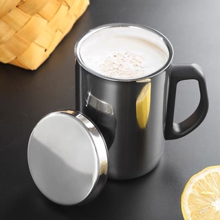 LY GIỮ NHIỆT NÓNG LẠNH 2 LỚP INOX C309-500ML INOX 304 - Ly giữ nhiệt uống cà phê, trà có tay cầm