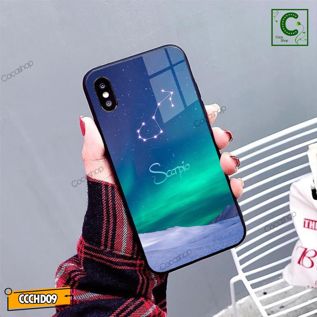 Ốp lưng iphone mặt kính cung hoàng đạo - Cung Bọ Cạp - 6/6plus/6s/6splus/7/7plus/8/8plus/x/.....