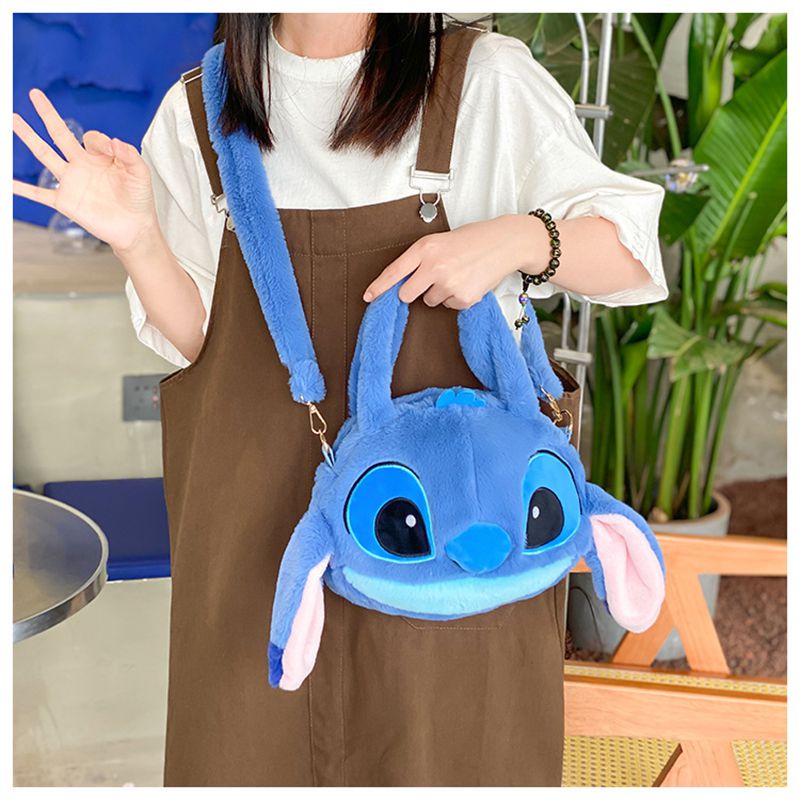 Disney Lilo & Stitch Cartoon Stitch Plush Handbag Cute Messenger Bag Girl Gift