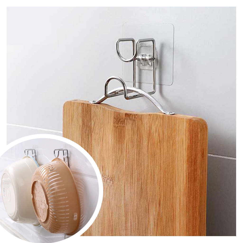 Móc Treo Thớt , Thau, Rổ Đa năng Dán Tường | Shopee Việt Nam