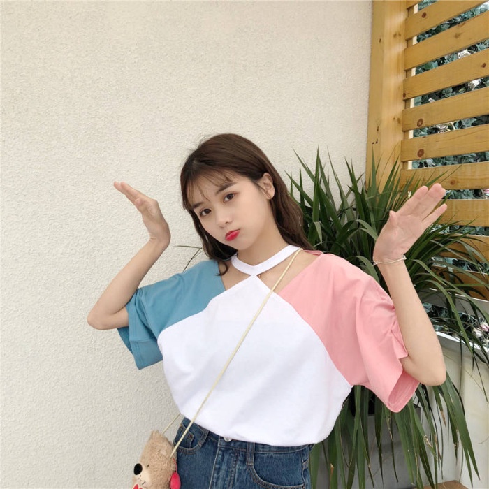 Áo Chiffon Ngắn Tay Trễ Vai Gợi Cảm Hợp Thời Trang Cho Nữ