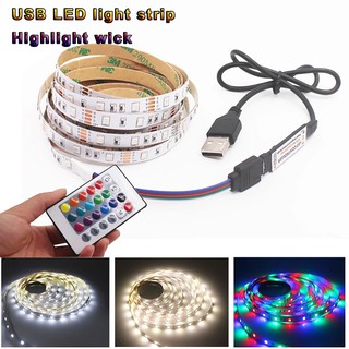 Đèn Led Dải 5V USB SMD2835 Dải LED Đèn Nền TV 1M 2M 3M 4M 5M DIY Linh Hoạt Cho Trang Trí Phòng Gia Đình