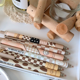 Set bút gel đen SOFUN Milk Tea cực trendy