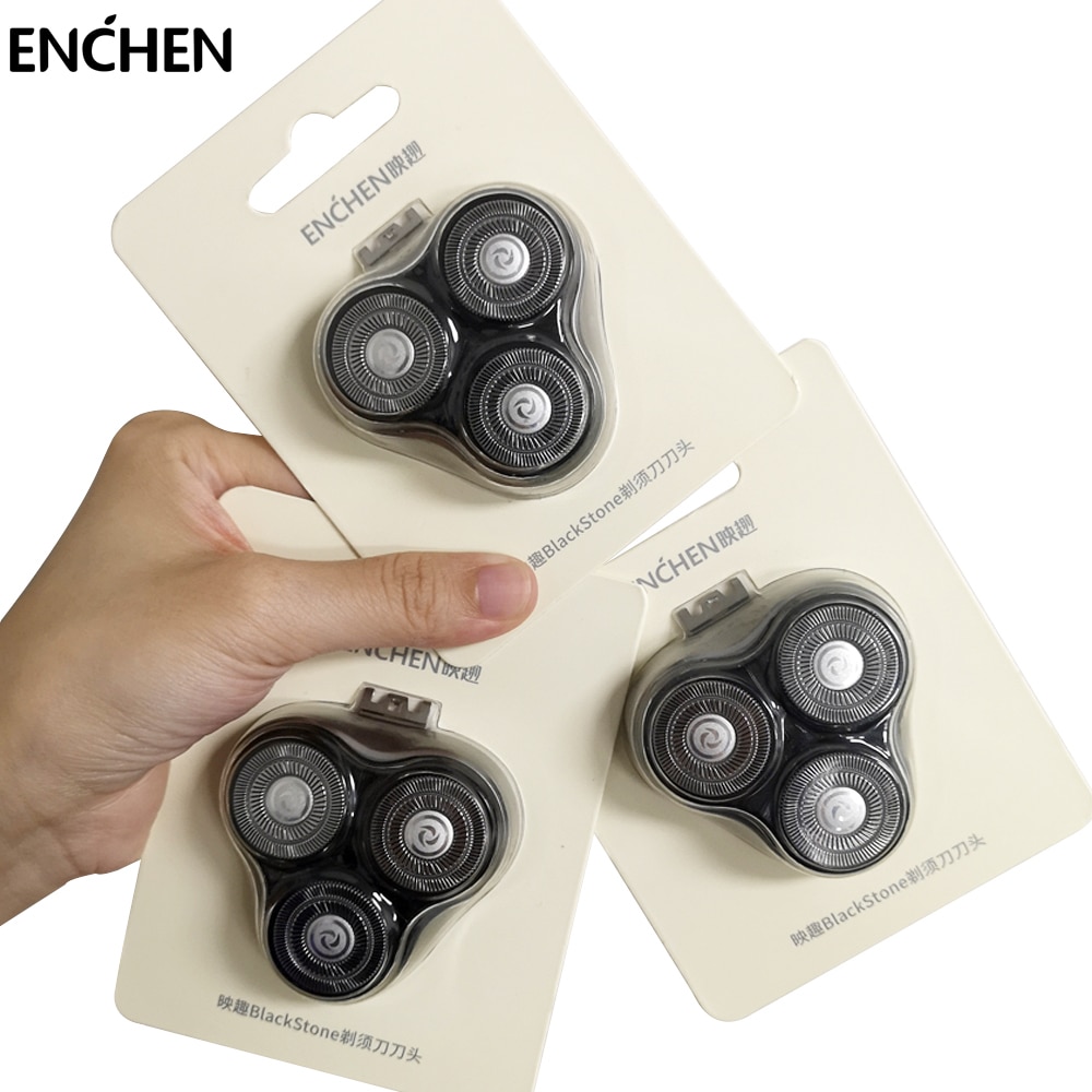 Enchen Chính Hãng Thay Thế Máy Cạo Râu Điện Lưỡi Tripe Làm Việc Với Đá Đen