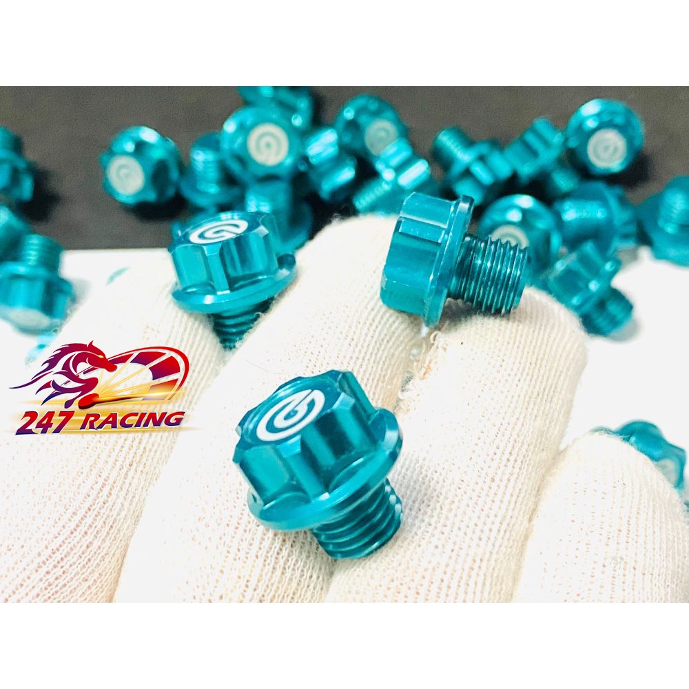 Ốc chân Kính Rembo 10li Răng Thuận gắn nhiều loại xe máy màu Xanh Lục Bảo SIÊU RẺ ĐẸP