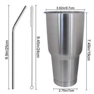 Ly giữ nhiệt inox 900ml tặng kèm túi đựng, 2 ống hút inox và cọ bình