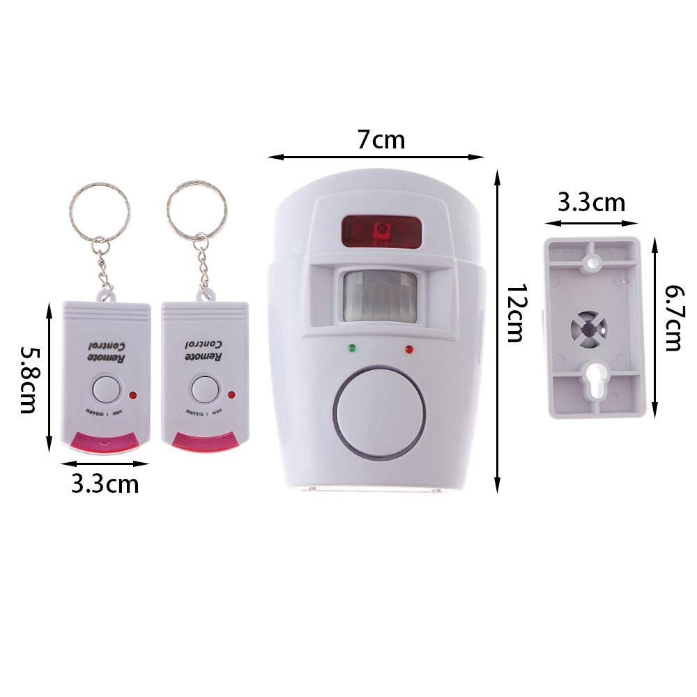Báo động chống trộm YMIFI 105DB Còi báo động 2 Bộ điều khiển từ xa Cảnh báo chống trộm an ninh gia đình