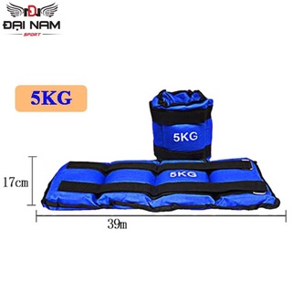 Bộ 2 Băng Tạ Cát 4kg (Mỗi Bên 2kg) Đeo Chân Tay Hỗ Trợ Tập Chạy bộ,Hít Xà Cao Cấp Đại Nam Sport
