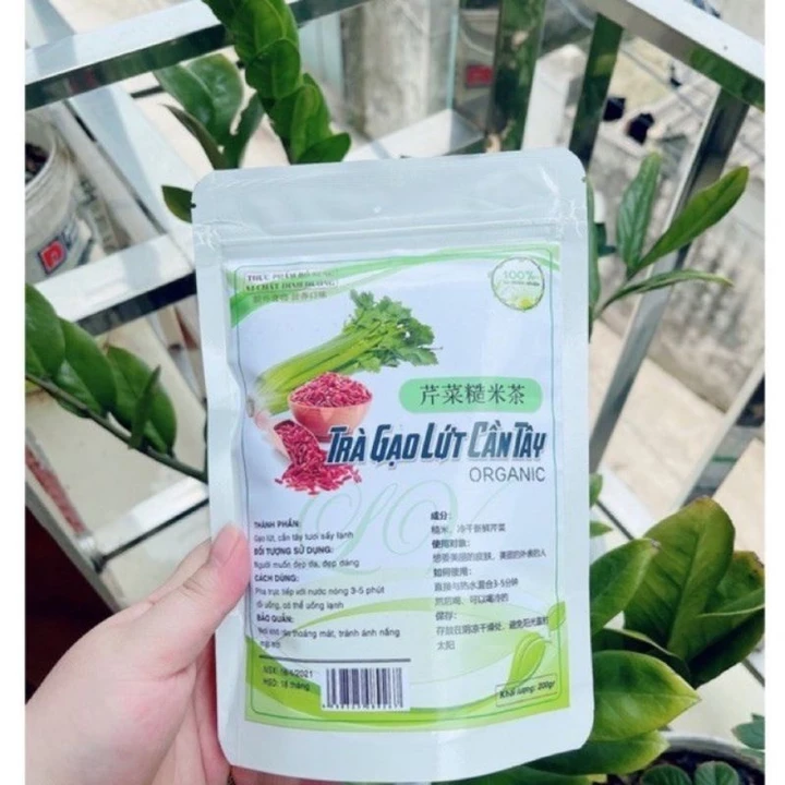 Bột cần tây gạo lứt sấy lạnh gói 200g