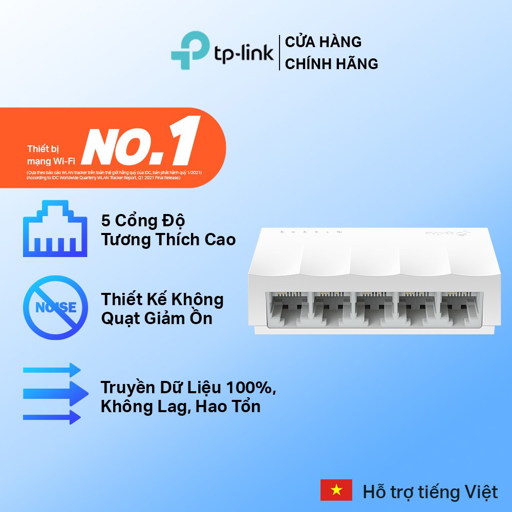 Bộ Chia Mạng Switch Để Bàn TP-Link LS1005 5 Cổng 10/100Mbps
